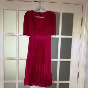 Express Vibrant Pink Midi Dress